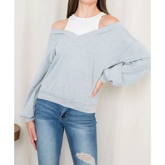 Layer Look Sweatshirt