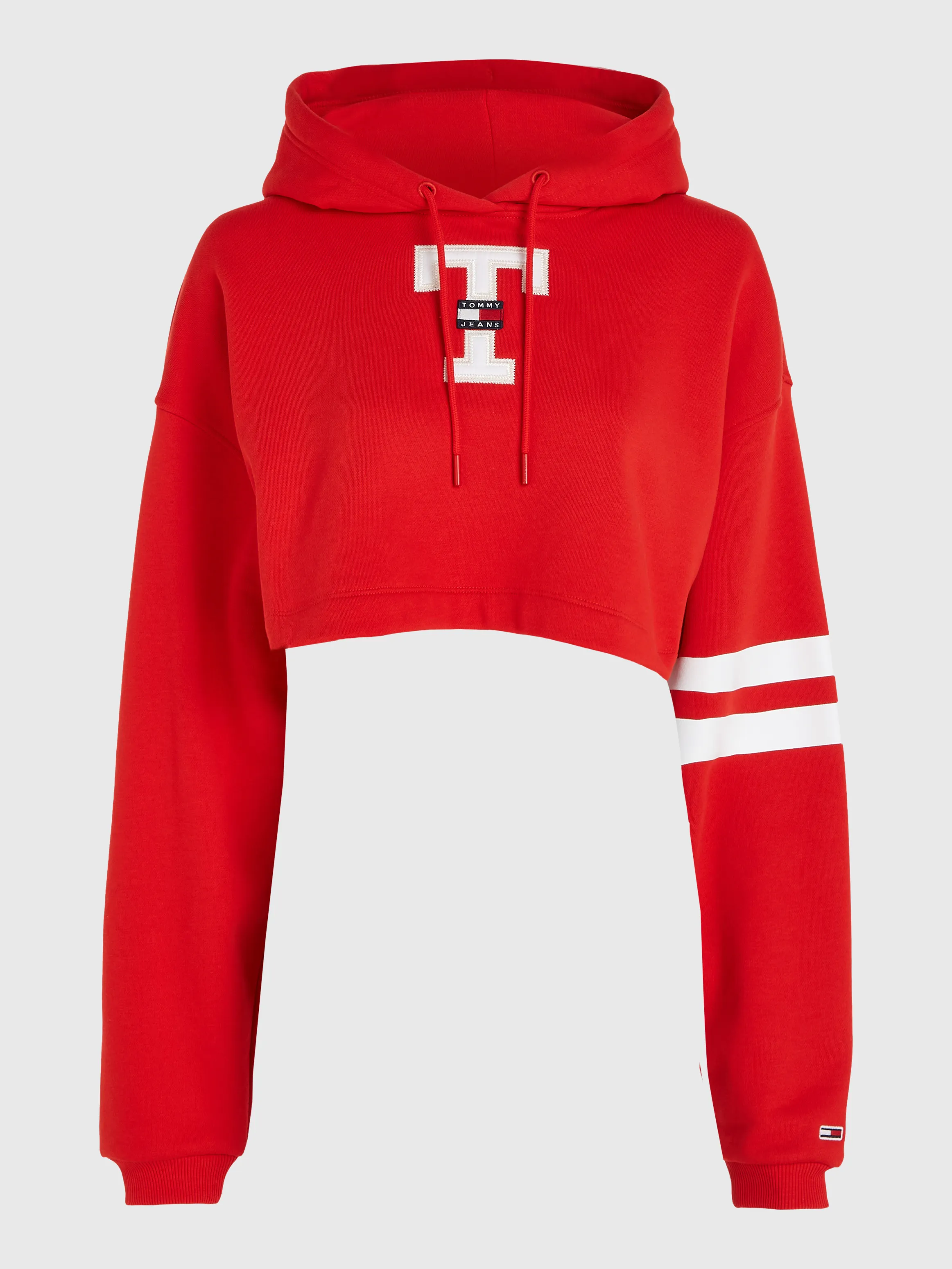 Letterman Cropped Hoodie | Sweatshirts & Hoodies | Tommy Jeans