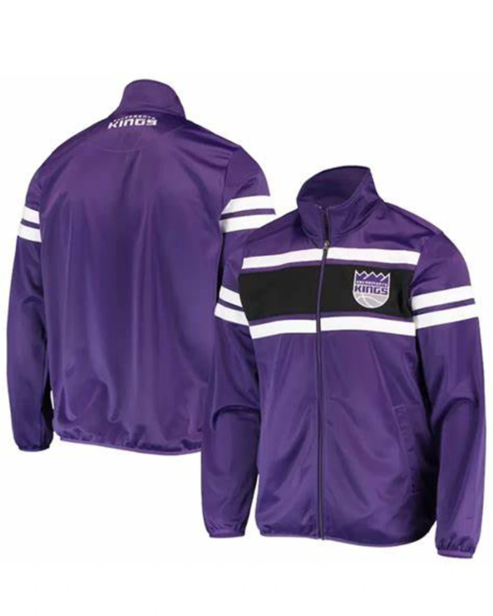 Liam Sacramento Kings Zip Track Jacket - William Jacket