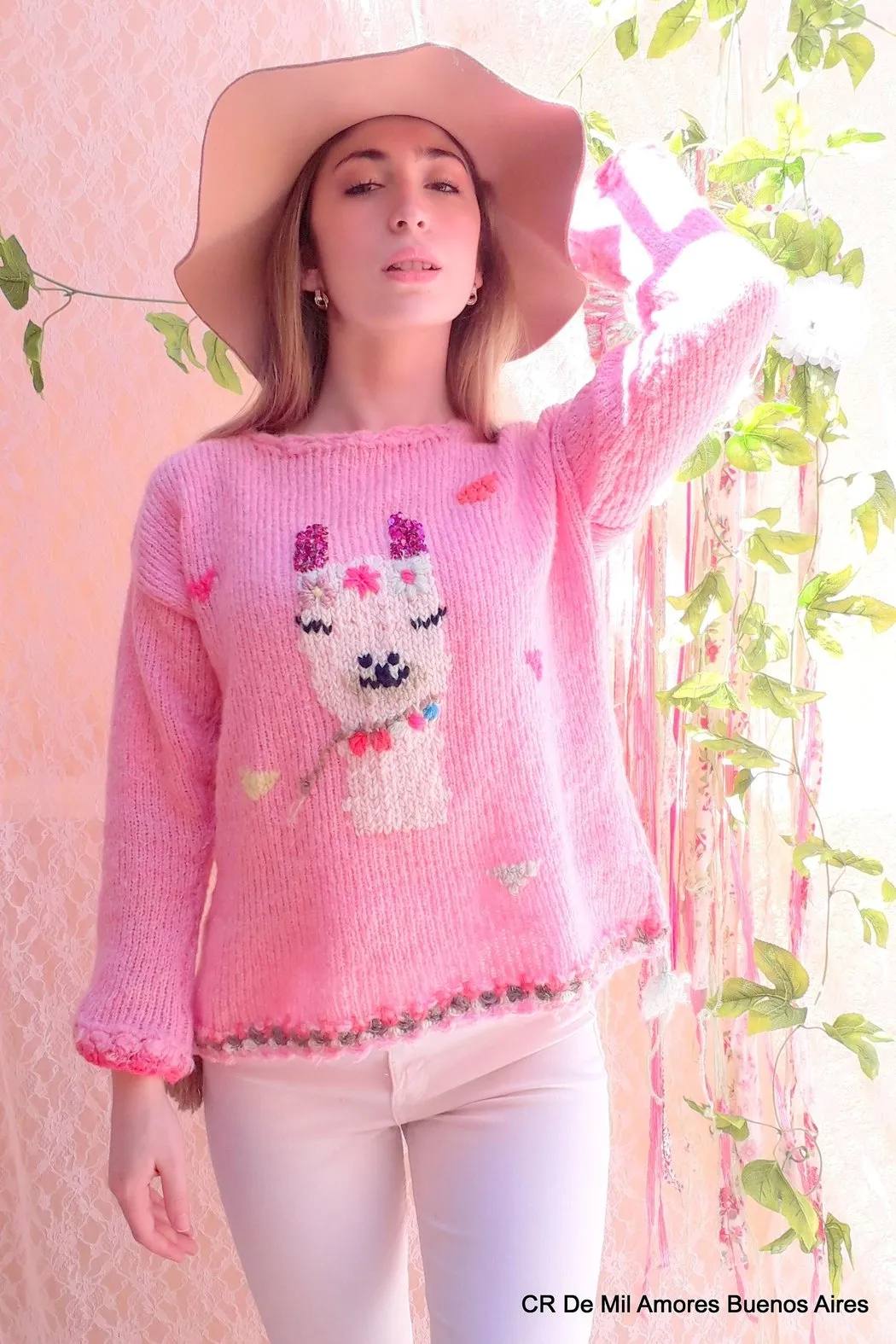 Llama Sequins Sweaters