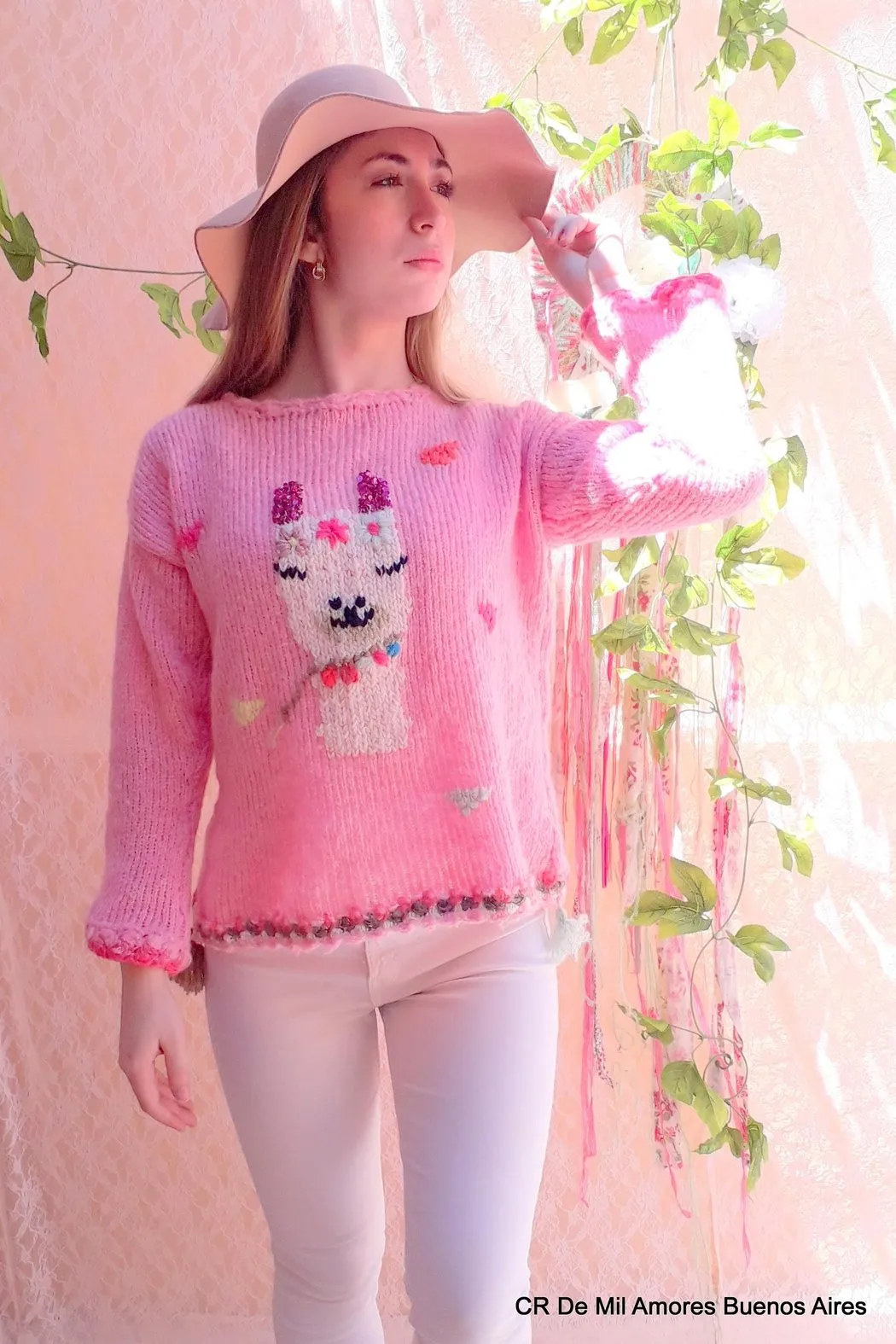 Llama Sequins Sweaters