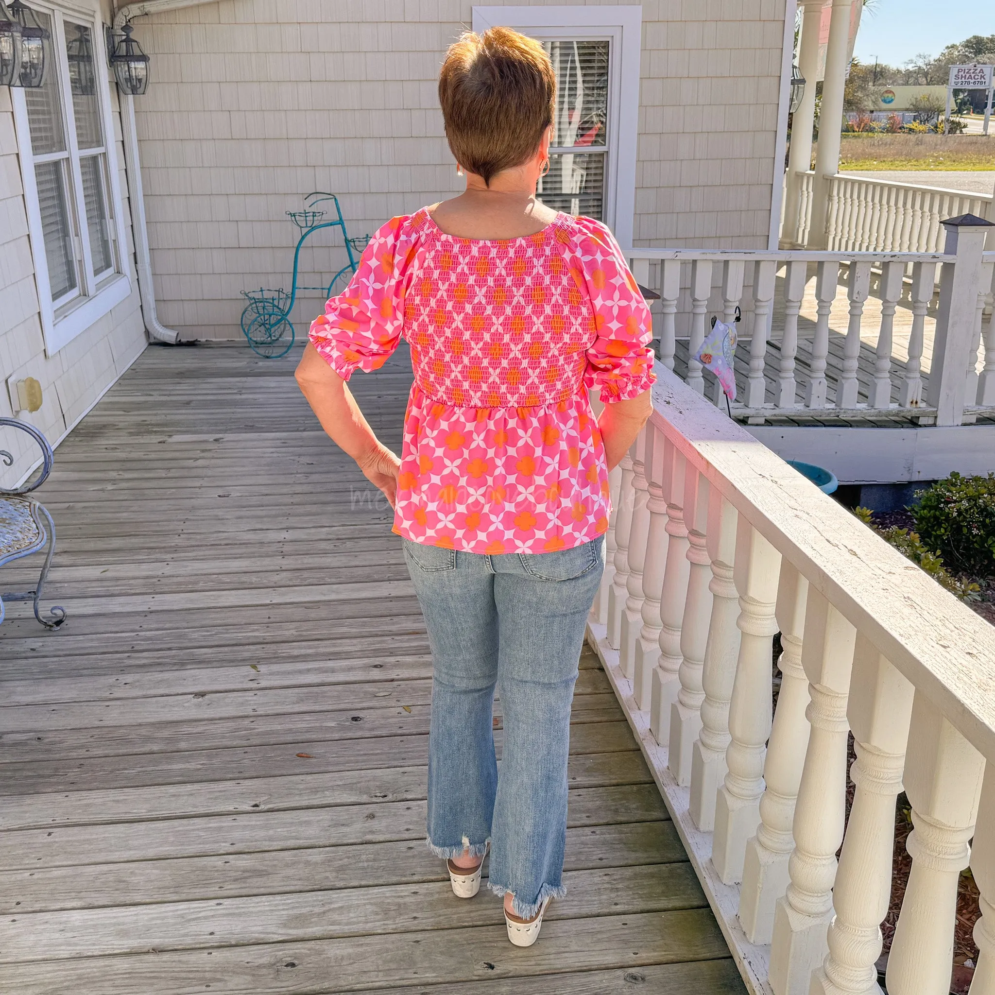 Madison Dainty Days Pink Top