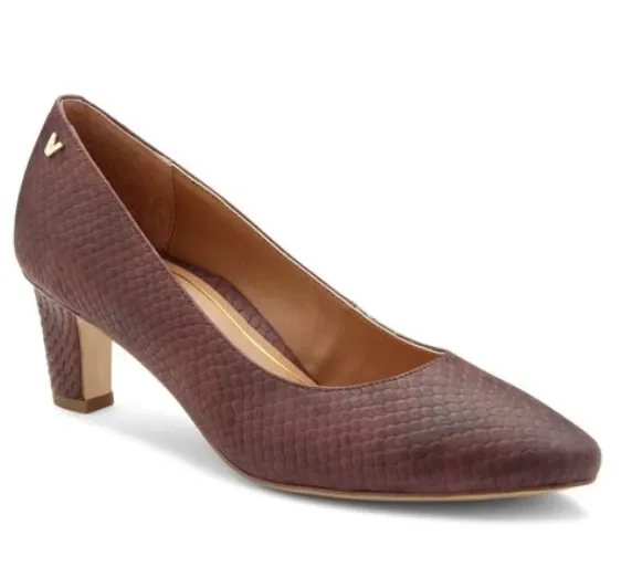 MADISON MIA HEEL MERLOT SNAKE