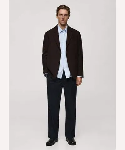 MANGO Recycled wool regular-fit jacket