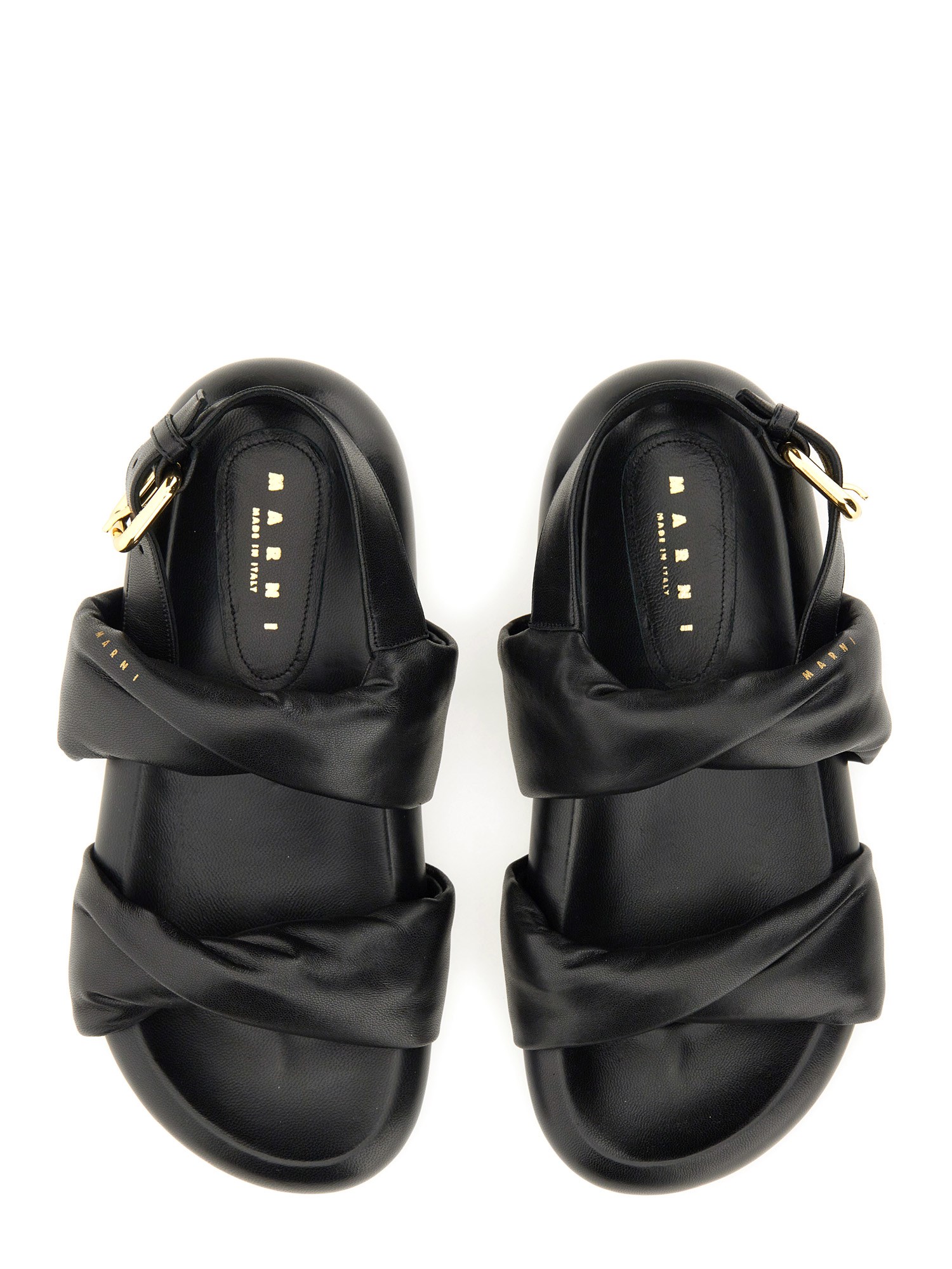 MARNI    LEATHER SANDAL