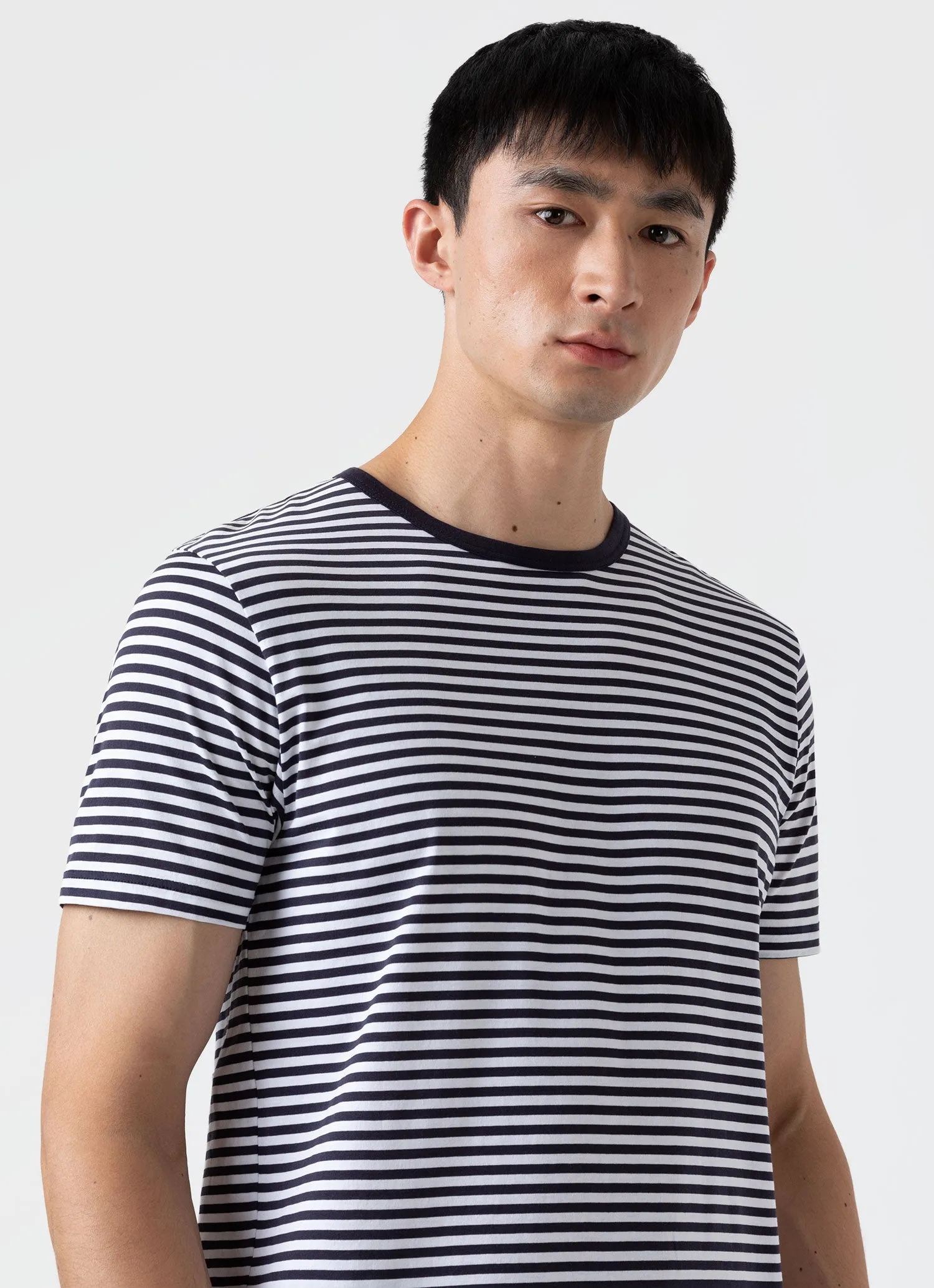 Men's Classic T-shirt in Navy/White English Stripe