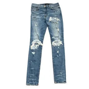 Men's Distressed Jeans Blue Size Waist 33