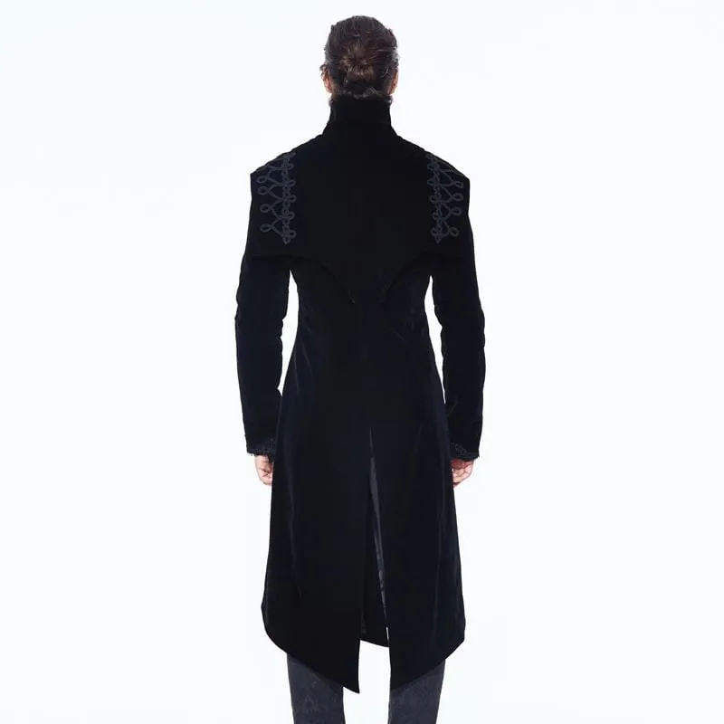 Men's Goth Asymmetric Long Coat