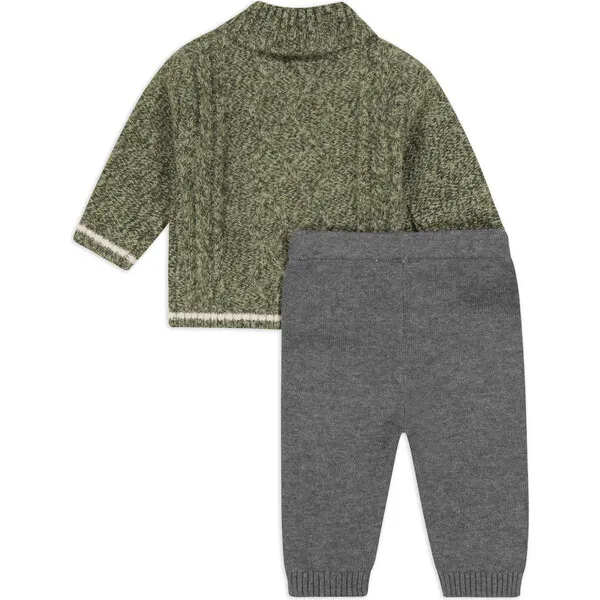 Miniclasix Sweater Top & Pant Set, Green