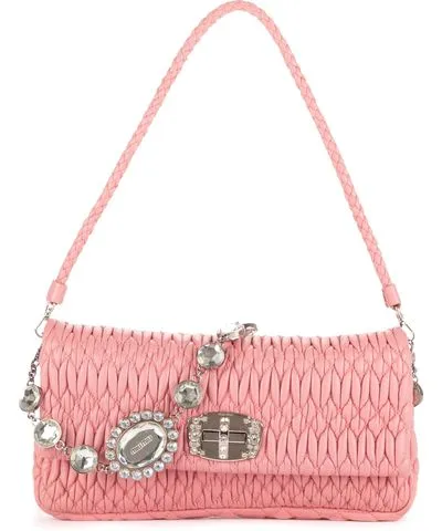 Miu Miu Iconic Crystal Cloqué Bag Medium