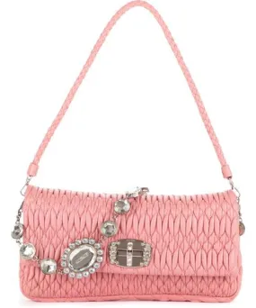 Miu Miu Iconic Crystal Cloqué Bag Medium