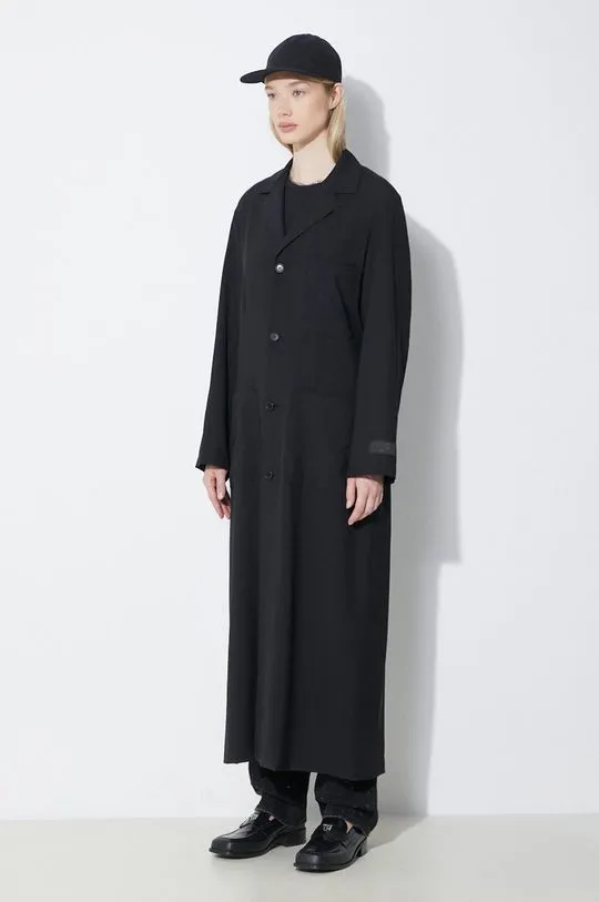 MM6 Maison Margiela wool coat black color S62AA0081