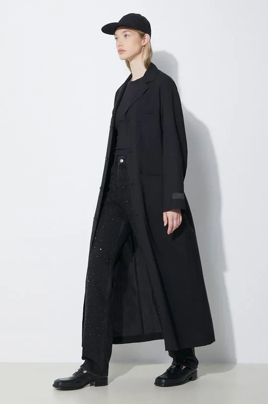 MM6 Maison Margiela wool coat black color S62AA0081