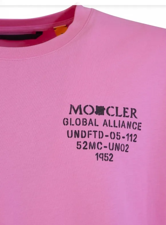 MONCLER  |Size S-XL ◆MONCLER GENIUS 1952 UNDEFEATED T-SHIRT Pink Men's