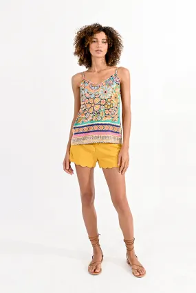 Multi Colored Cami Strap Top