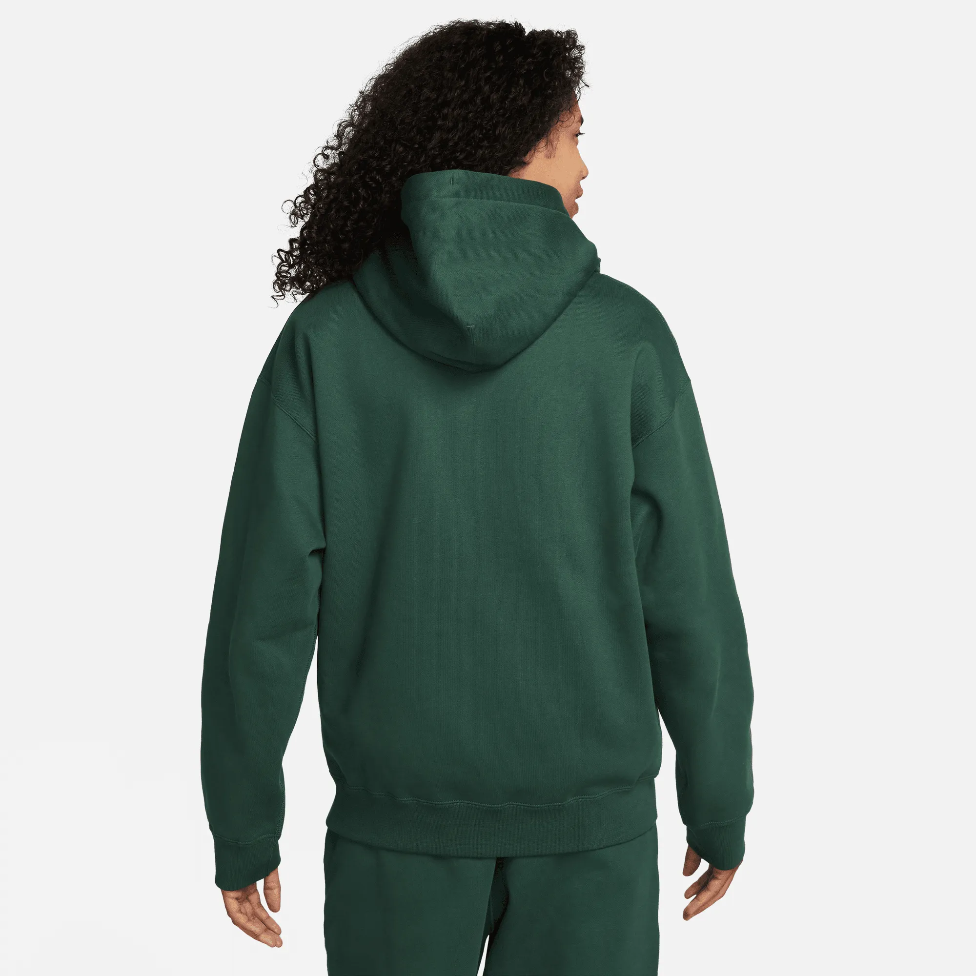 Nike Solo Swoosh Green Fleece Pullover Hoodie