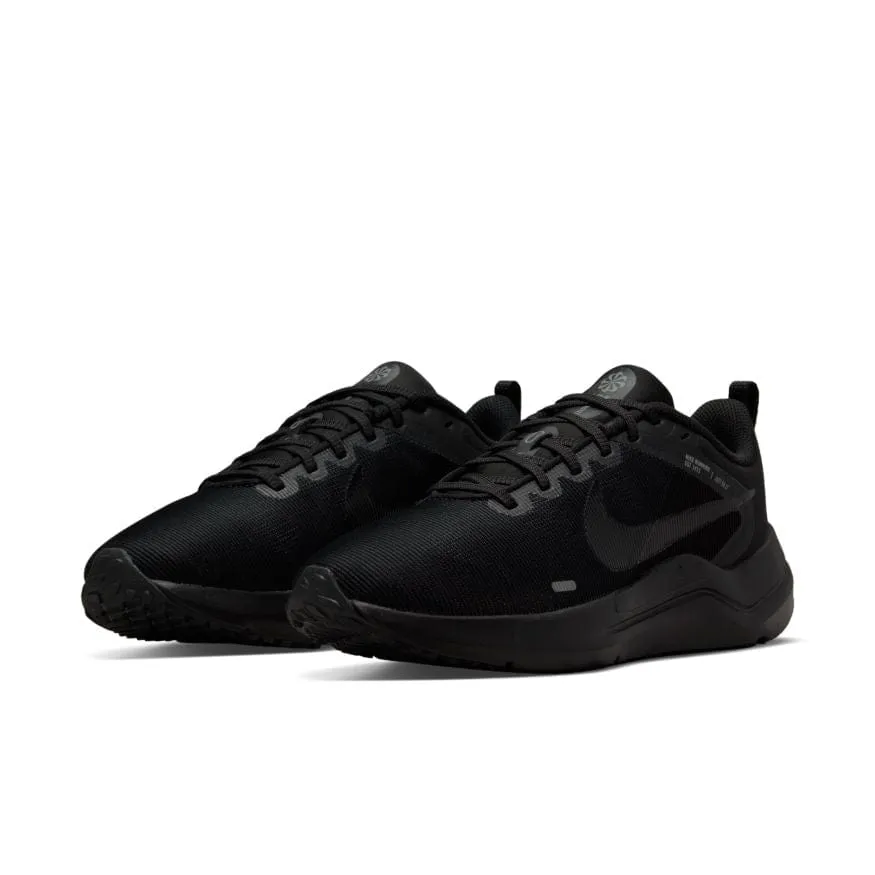 NIKE WOMEN'S DOWNSHIFTER 12 ROAD TRIPLE BLACK RUNNING SHOES