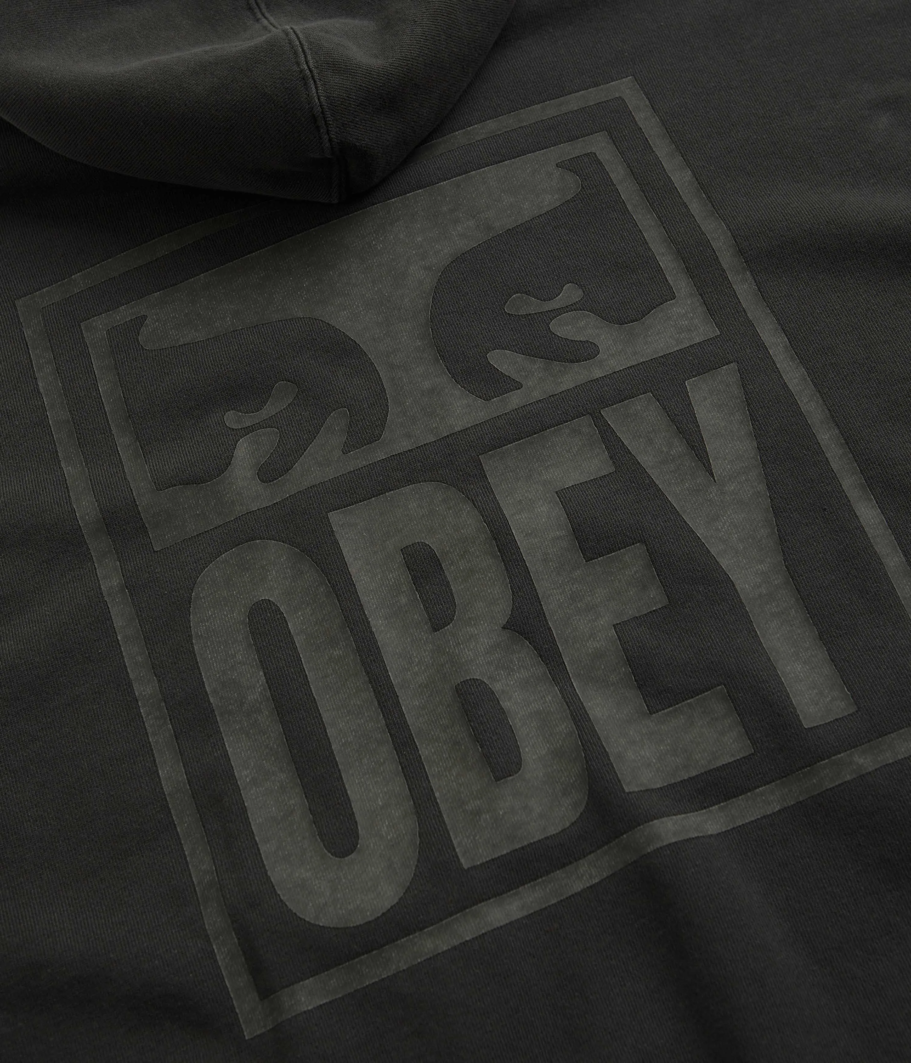 Obey Eyes Icon Extra Heavy Hoodie - Pigment Pirate Black