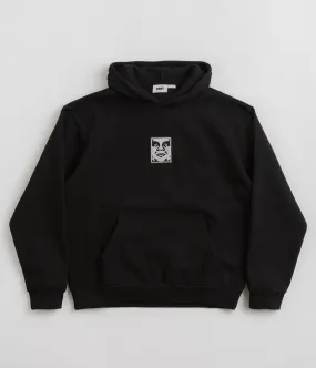 Obey Icon Extra Heavy Hoodie - Black