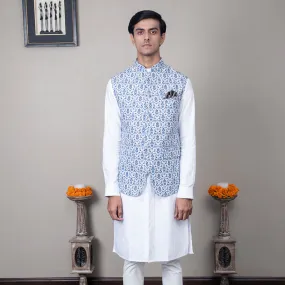 Omkar Printed Nehru Jacket