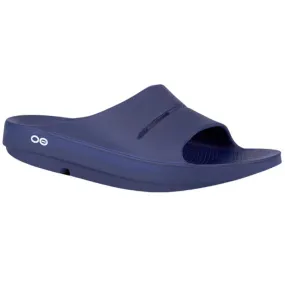 Oofos Ooah Slide Sandal Navy (Unisex)