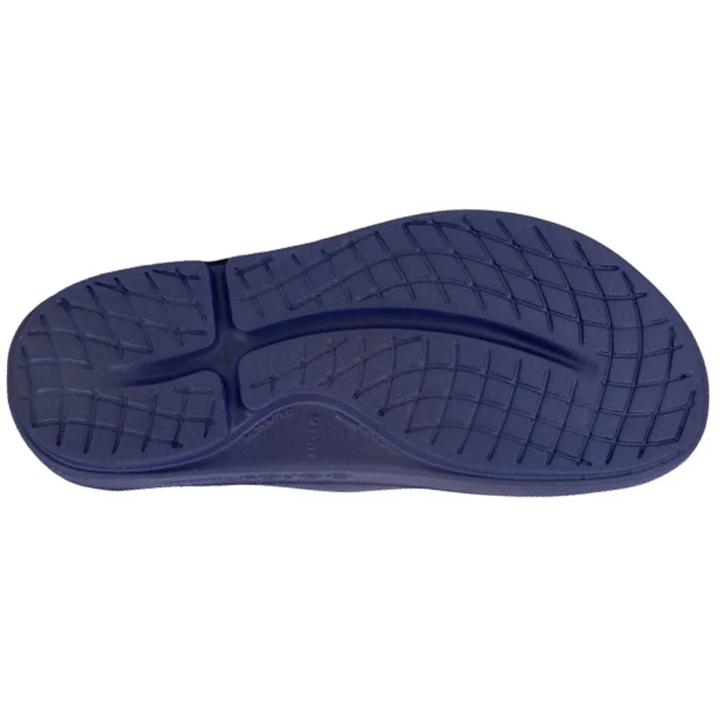 Oofos Ooah Slide Sandal Navy (Unisex)