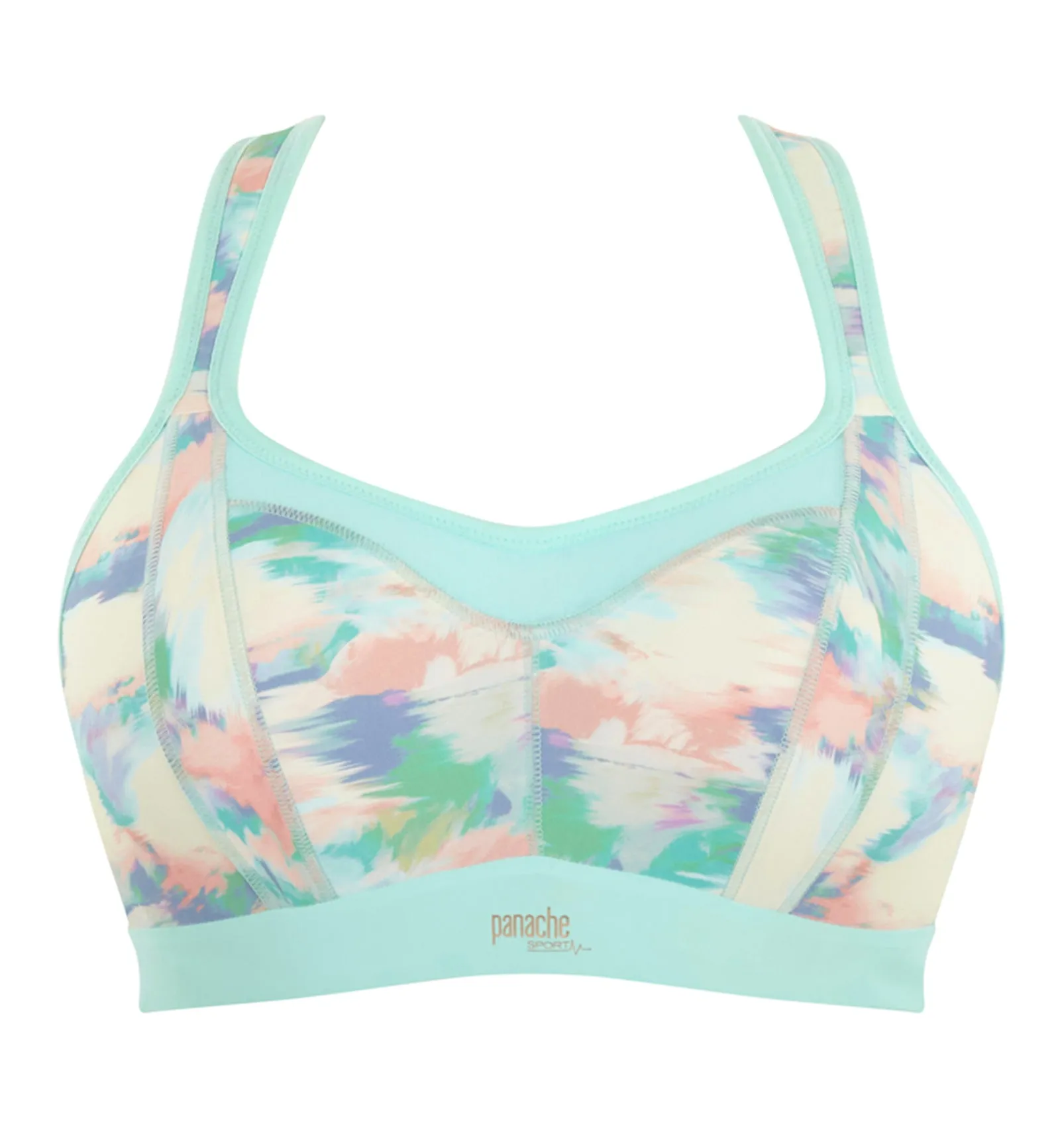 Panache Power Racerback Underwire Sports Bra (5021R) - Boho Print