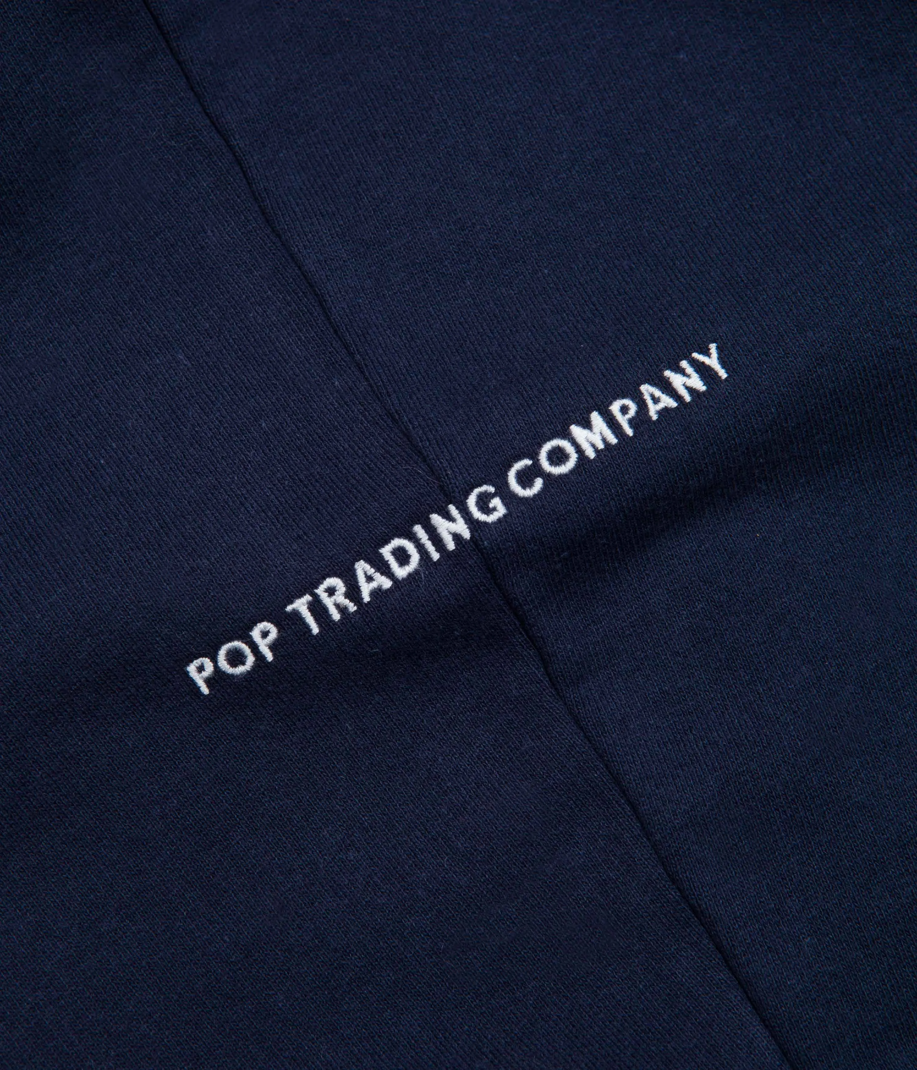 Pop Trading Company Captain Embroidery Hoodie - Navy