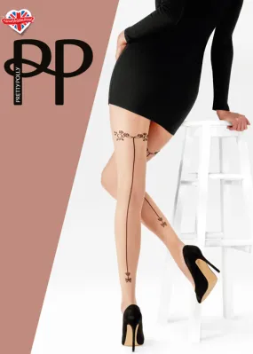 Pretty Polly Heart Backseam Tights ()