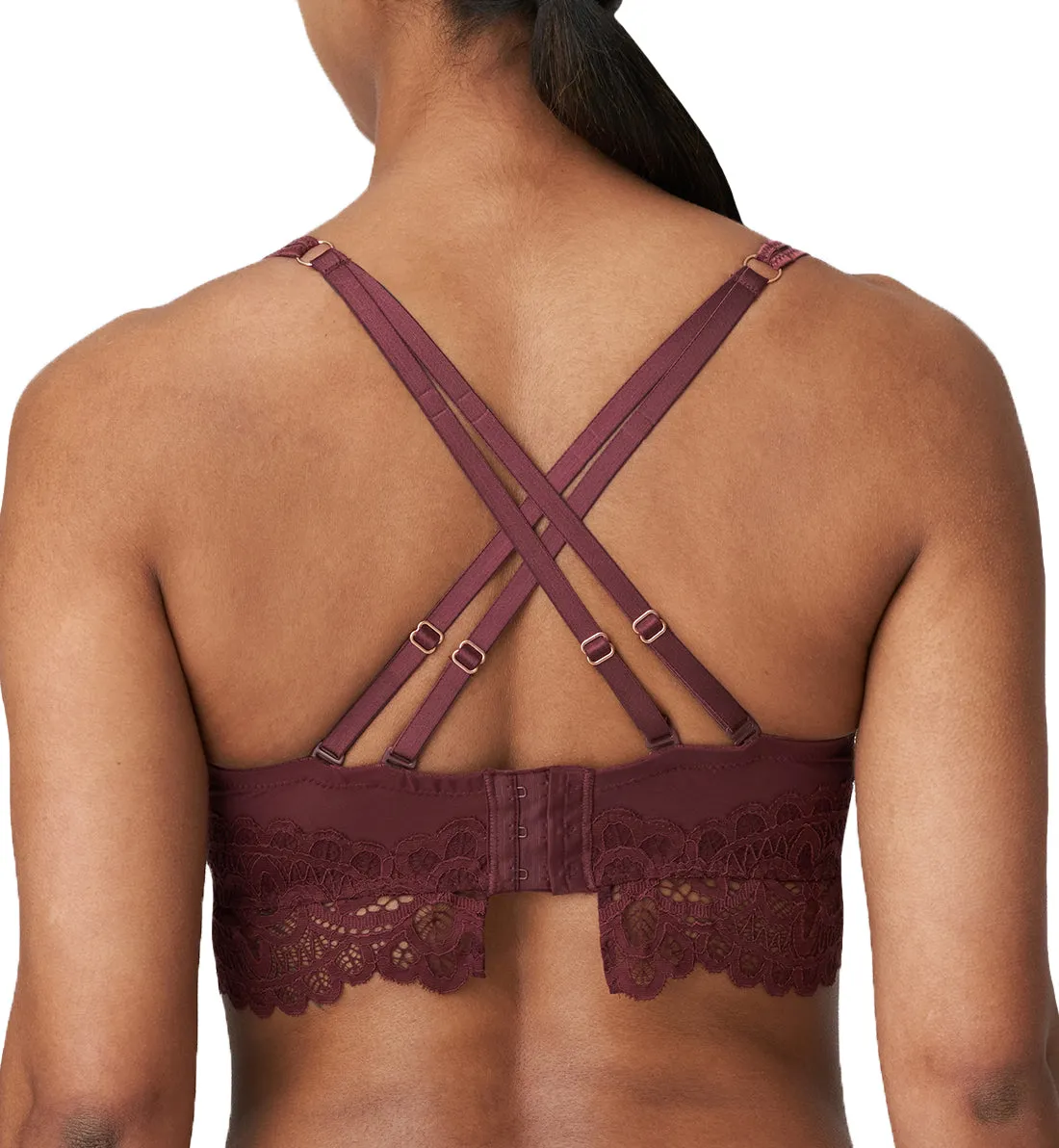 PrimaDonna Twist First Night Triangle Underwire Bra (0141886) - Merlot