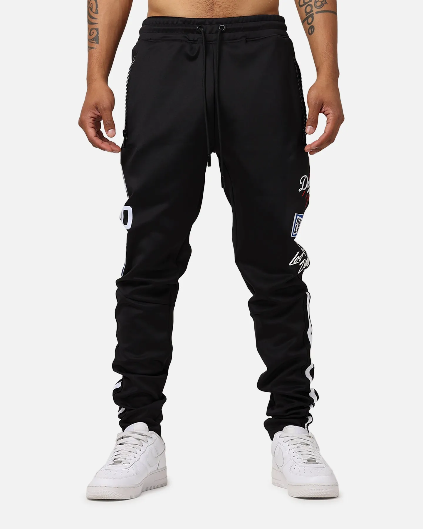 Pro Standard Los Angeles Dodgers Fast Lane Track Pants Black