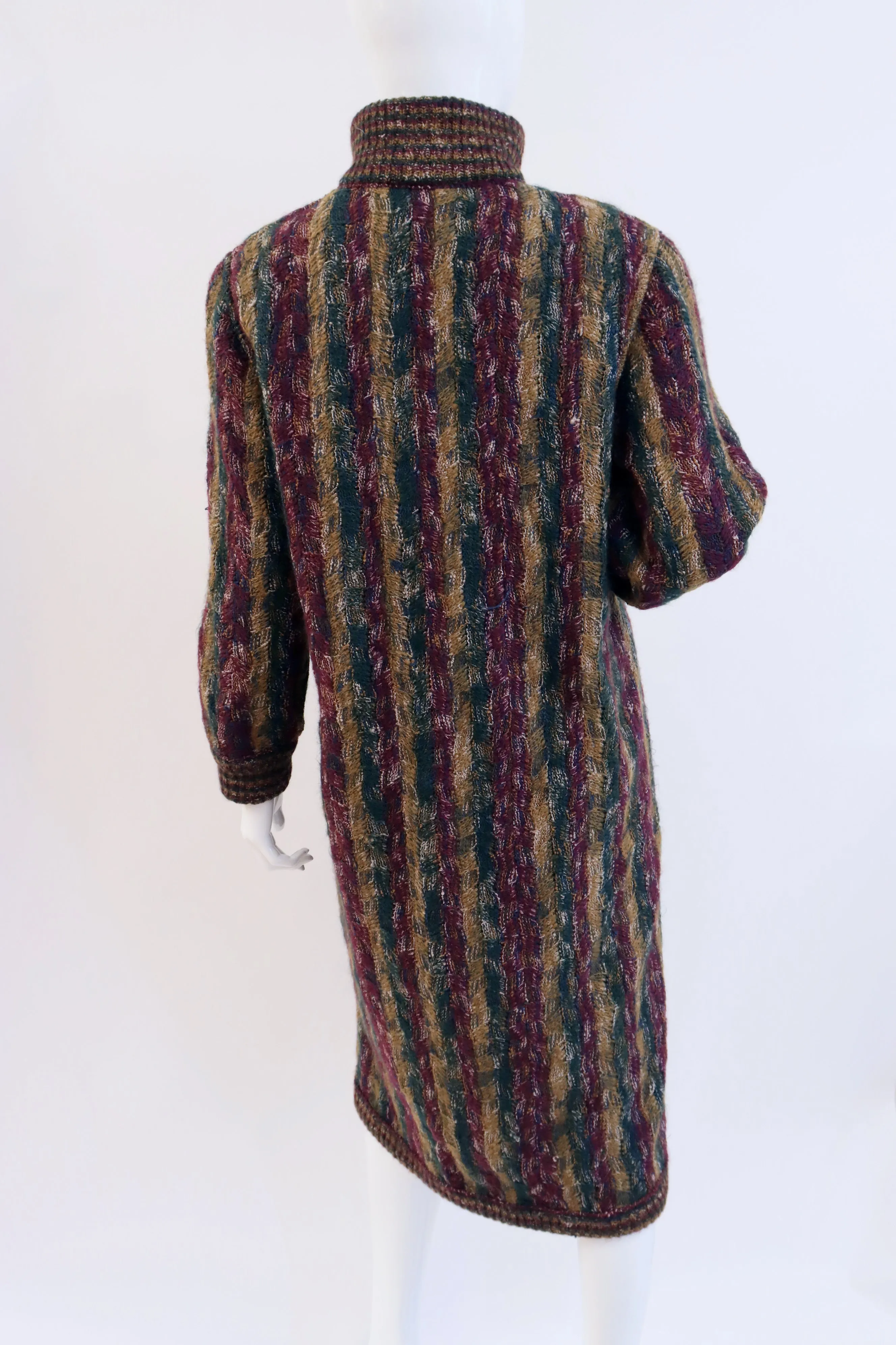 Rare Vintage 70's MISSONI 4 Piece Set Coat, Vest, Vest & Hat