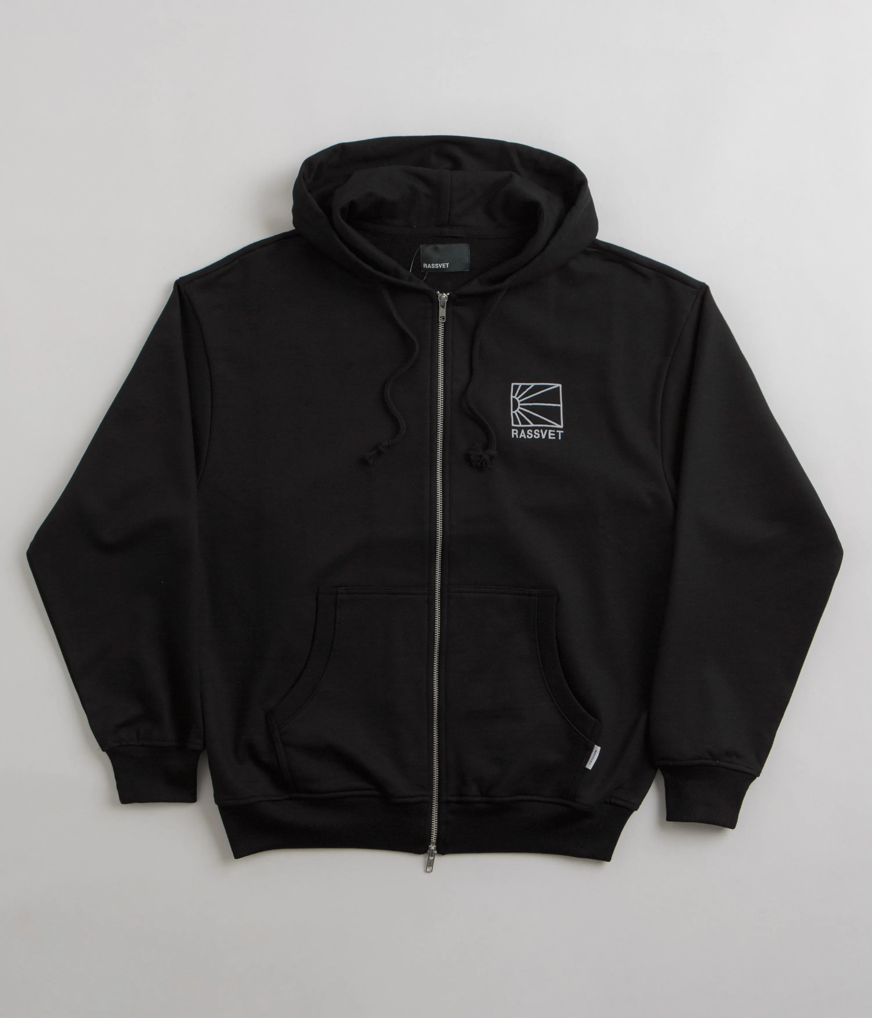 Rassvet Mini Logo Zip Hoodie - Black