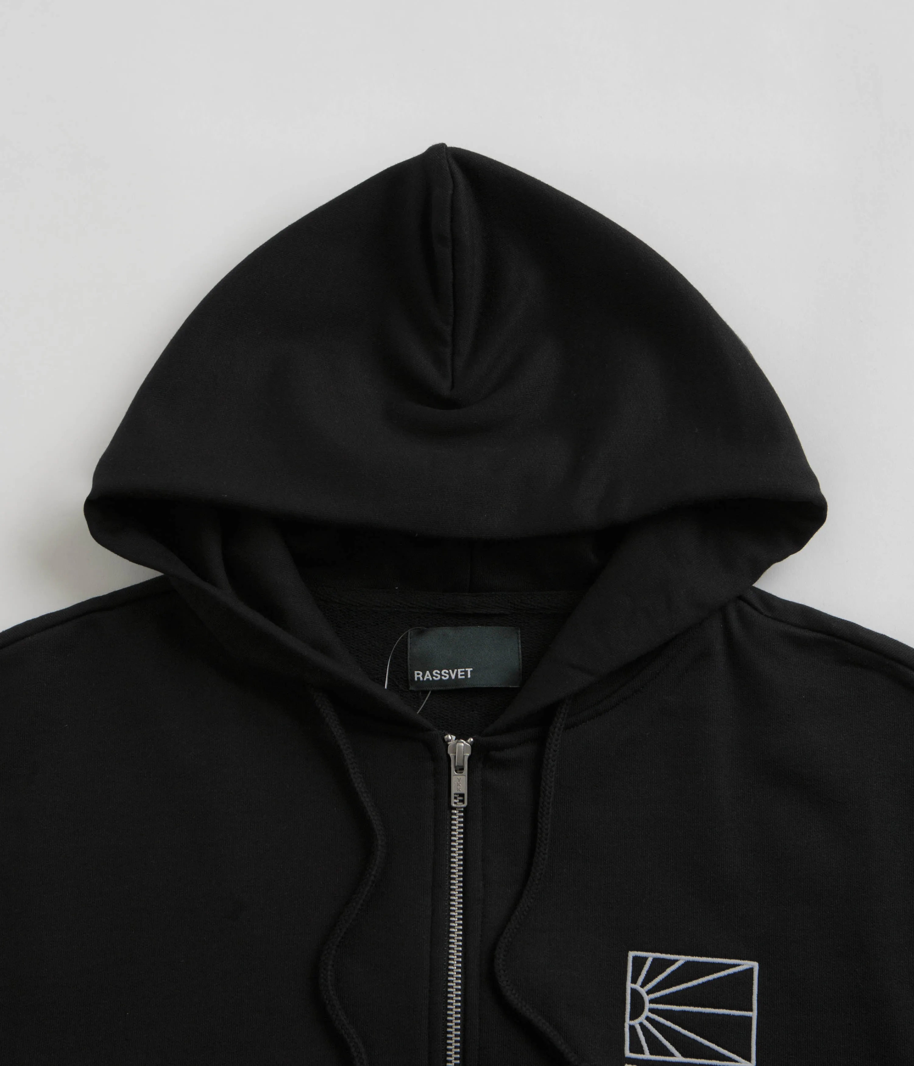 Rassvet Mini Logo Zip Hoodie - Black