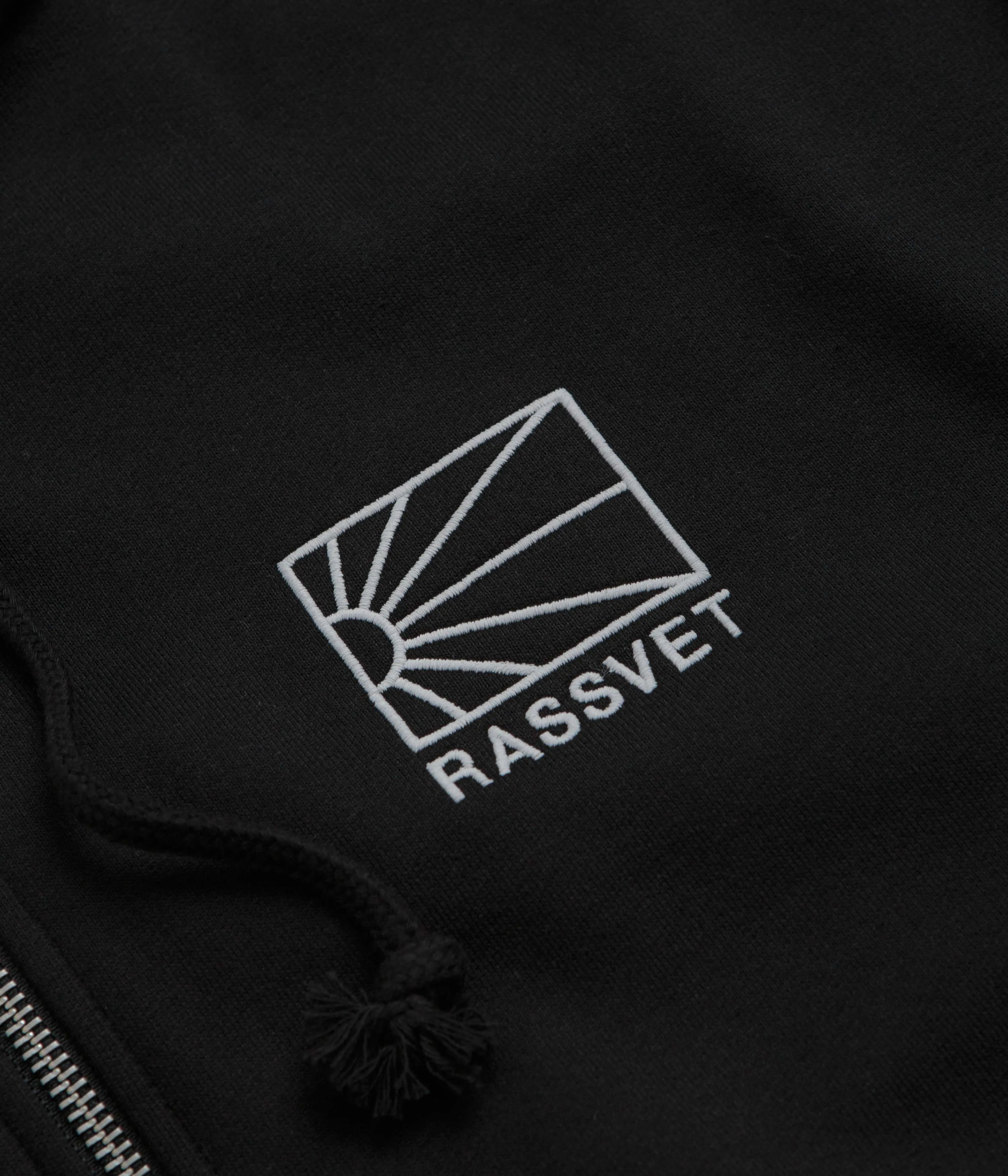 Rassvet Mini Logo Zip Hoodie - Black