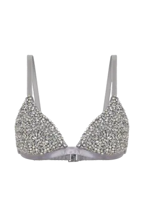 RHINESTONE EMBELLISHED BRA TOP