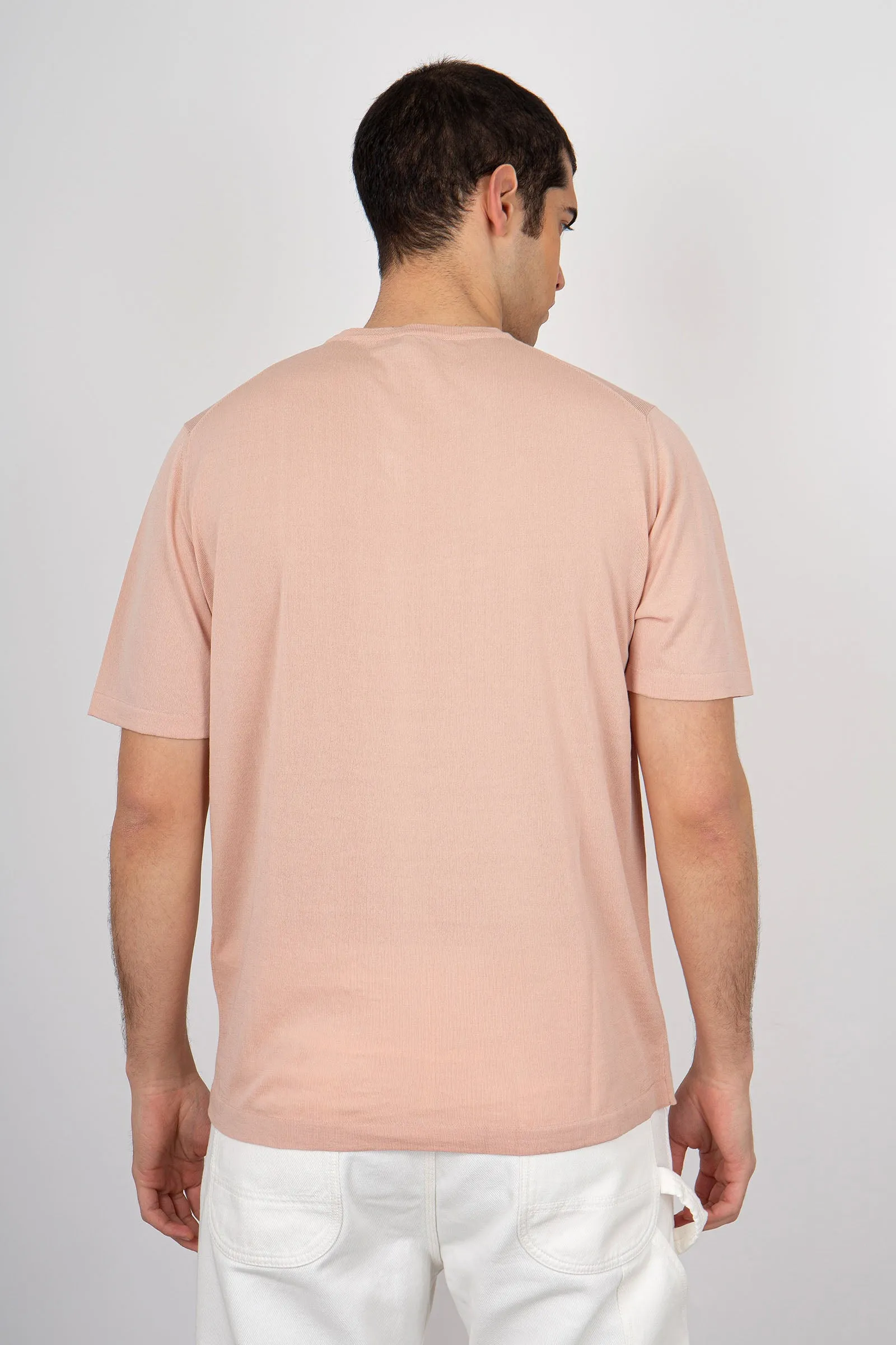 Roberto Collina T-shirt Girocollo Cotone Rosa