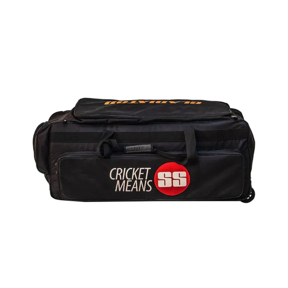 SS Gladiator Wheels Cricket Kit Bag (Black)