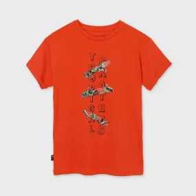 S/s T-shirt Tropical Skater for Teen Boy Hibiscus