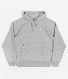 Stussy Stock Logo Hoodie - Grey Heather