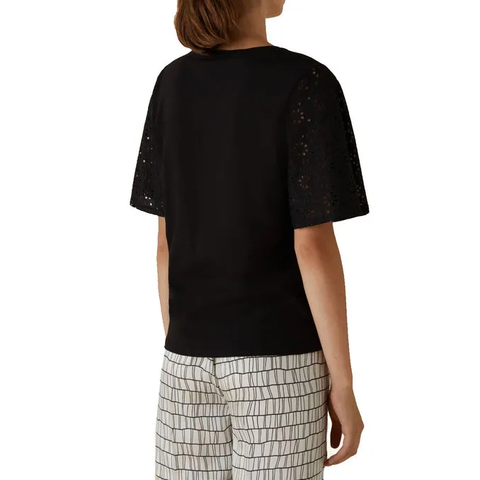 T-SHIRT NET Woman Black