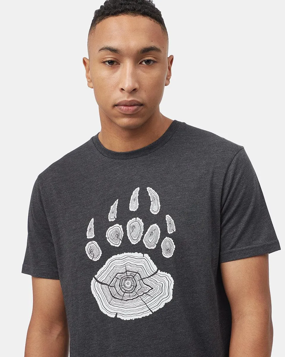 Tentree Bear Claw T-shirt In Meteorite Black Heather