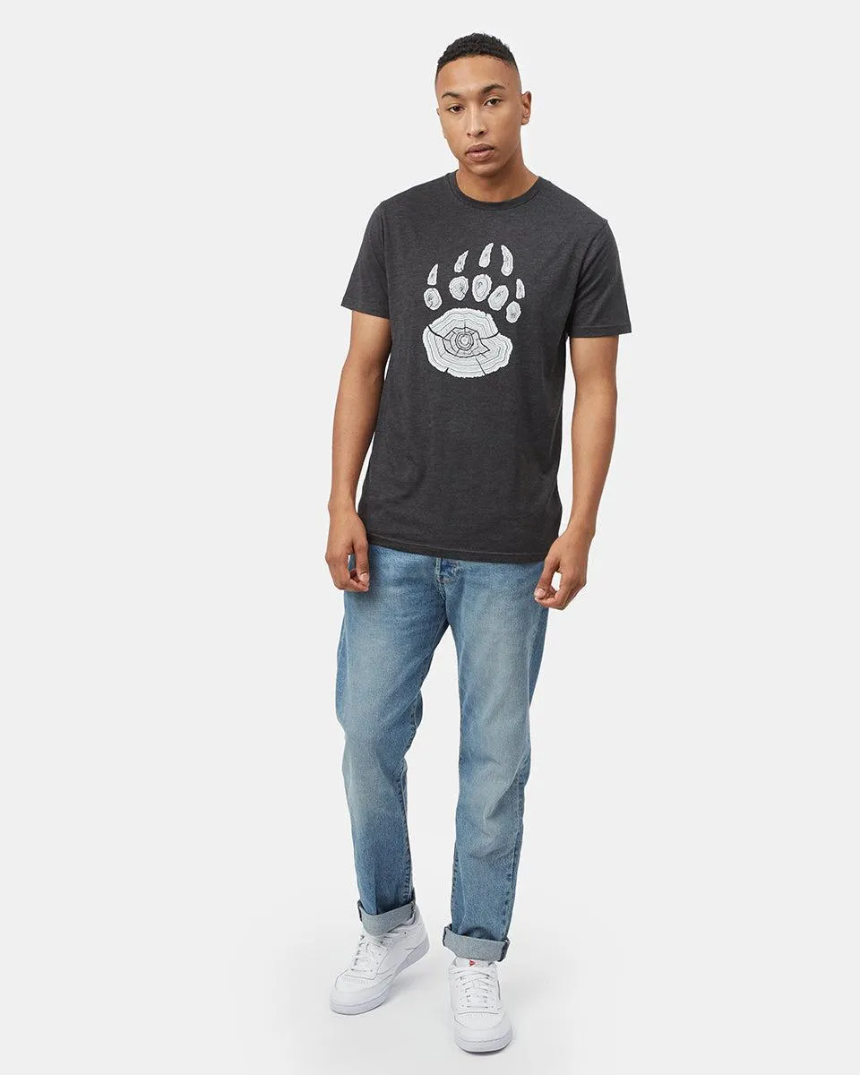 Tentree Bear Claw T-shirt In Meteorite Black Heather