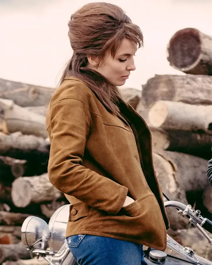 The Bikeriders Kathy Brown Suede Jacket - William Jacket