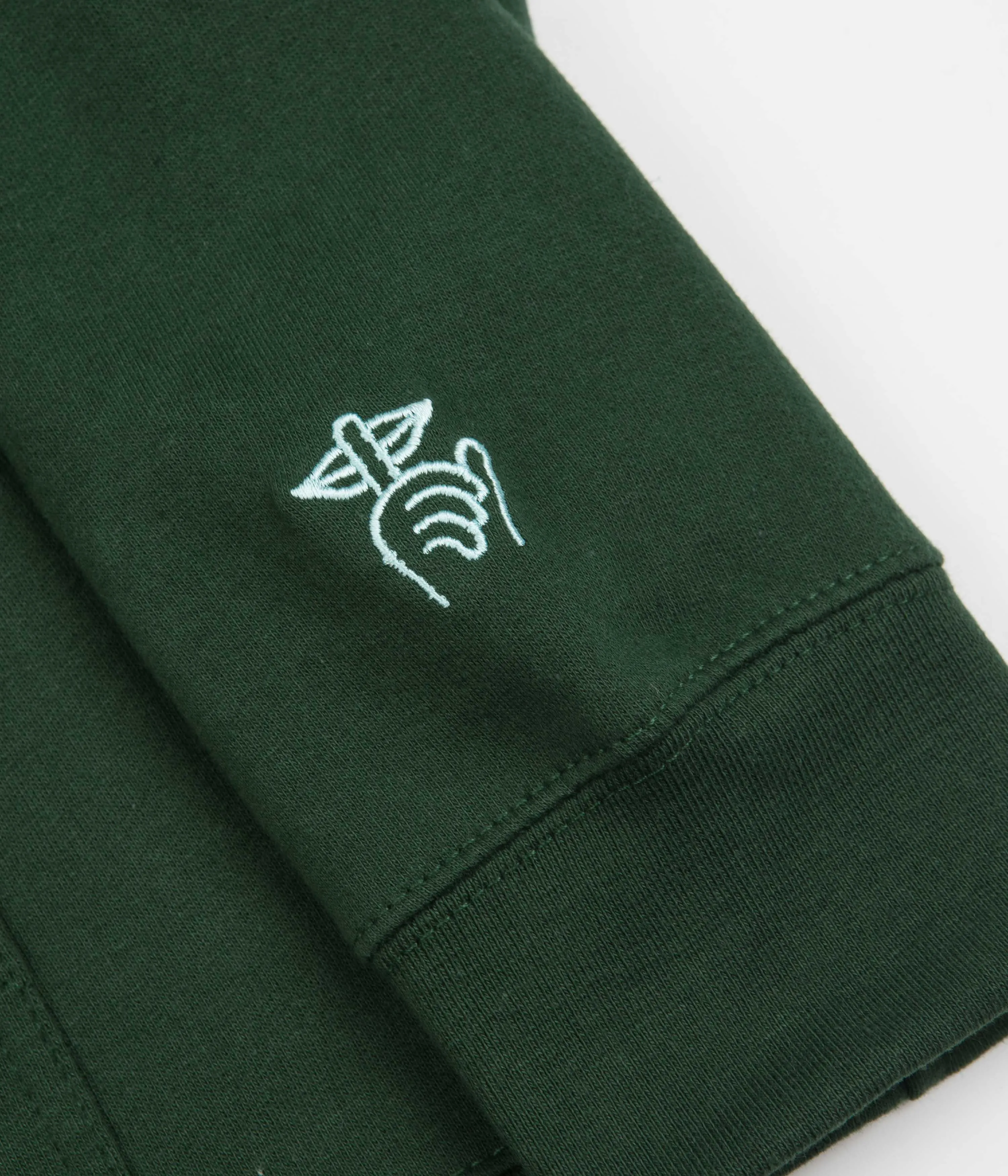 The Quiet Life Horizon Script Hoodie - Hunter Green