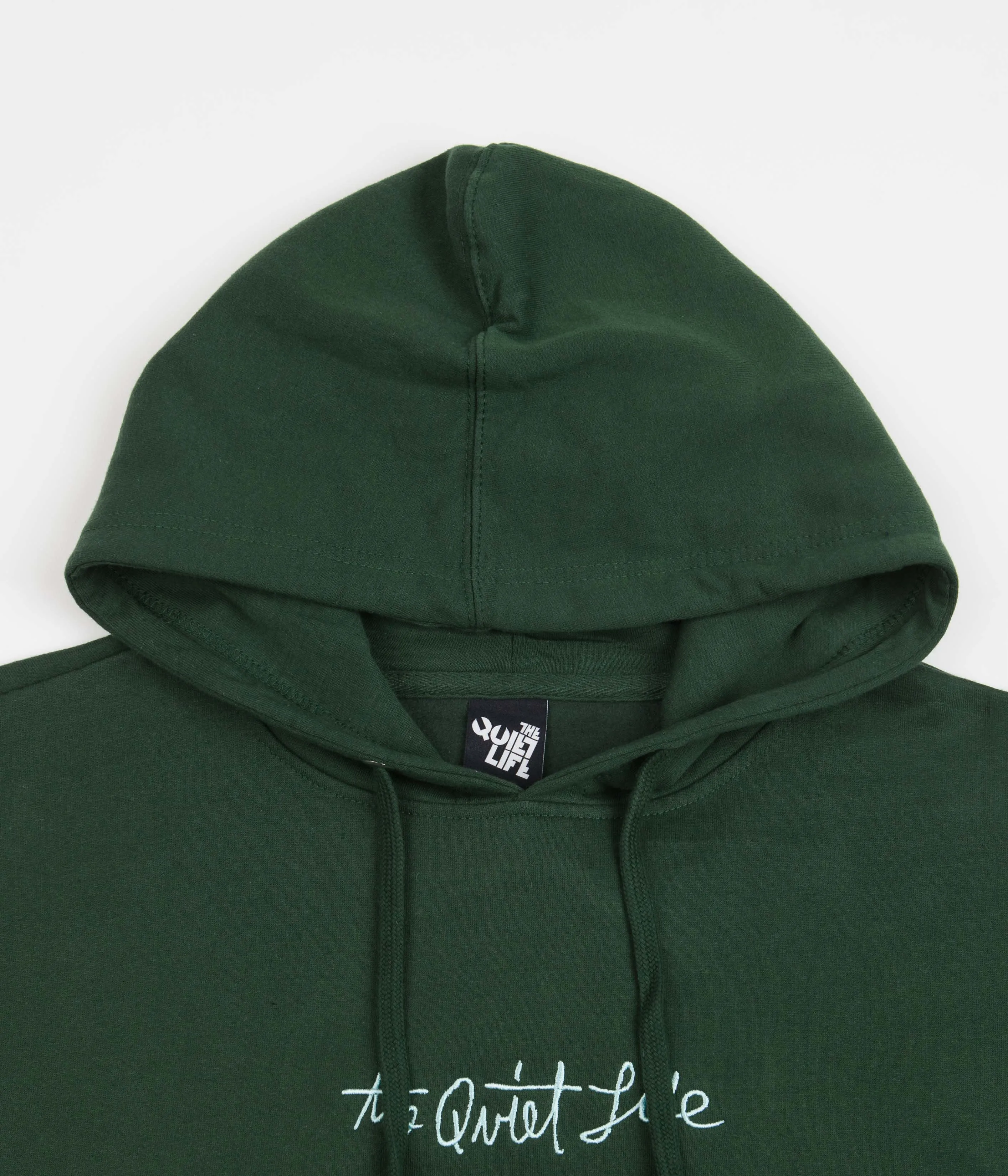 The Quiet Life Horizon Script Hoodie - Hunter Green