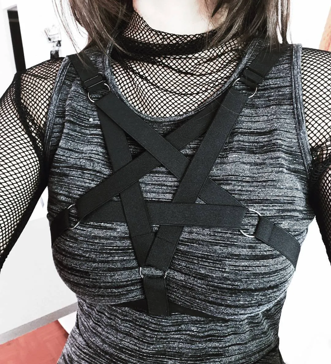 Thicc Pentagram Harness Bra