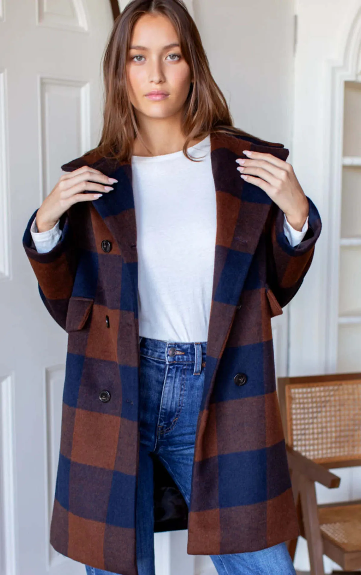 Thomas Wool Coat - Plaid