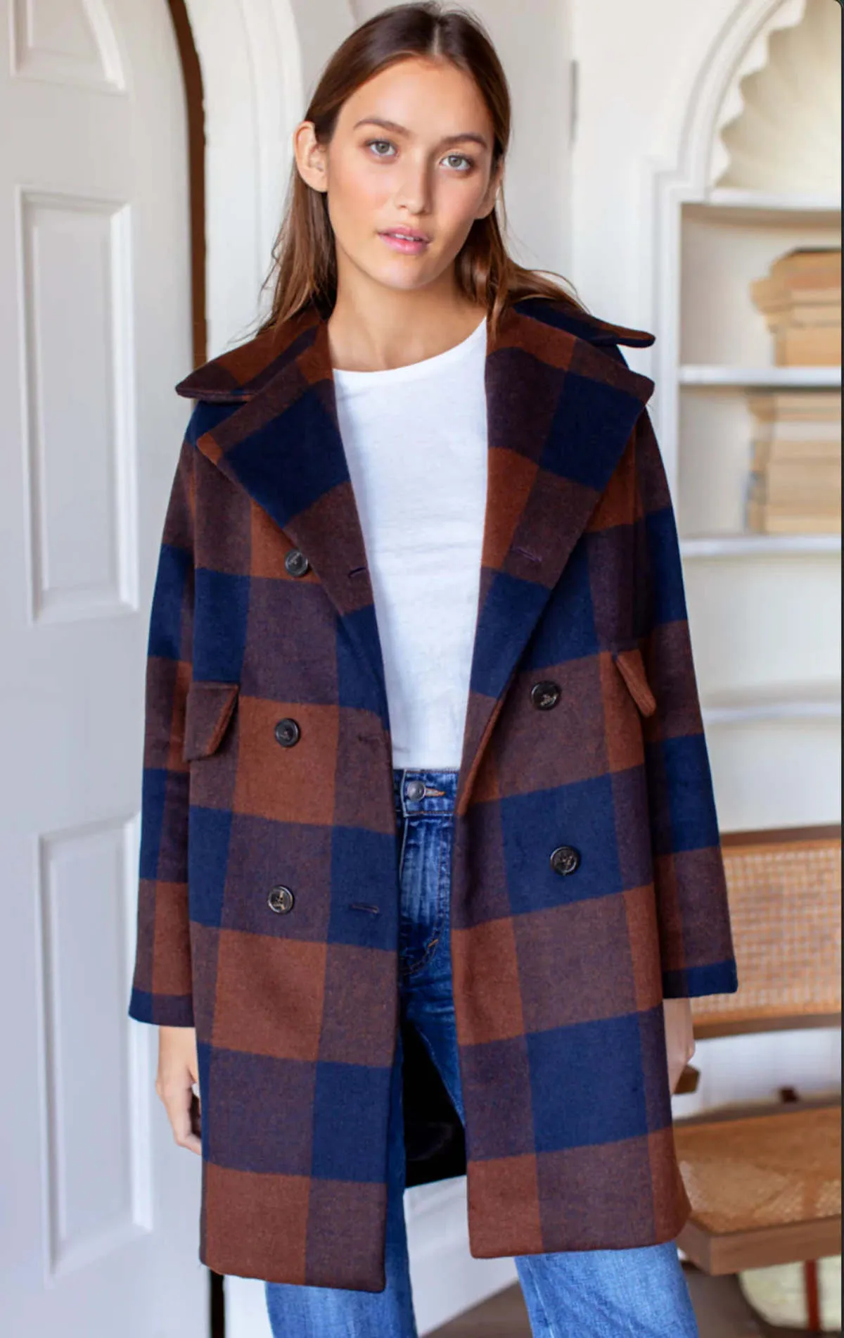 Thomas Wool Coat - Plaid