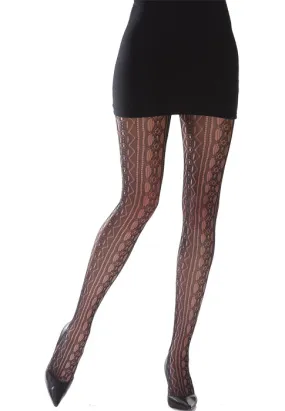 Tiffany Quinn Circle Stripe Lace Tights ()